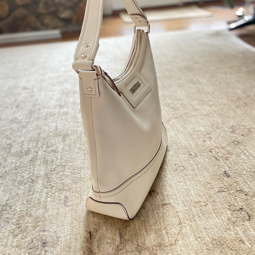 Vintage Kate Spade Elegant Cream Hobo Bag - Picture 5 of 13